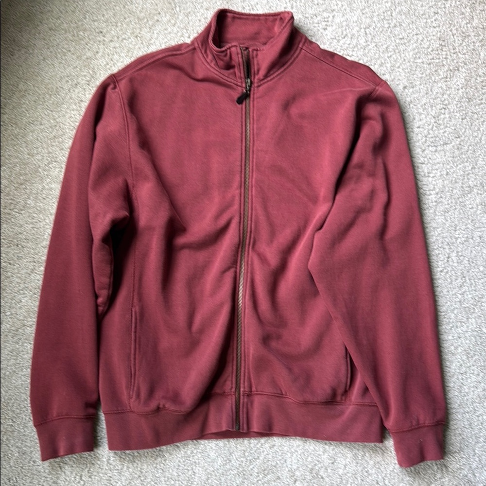 L.L. Bean Red Zip Up Fleece